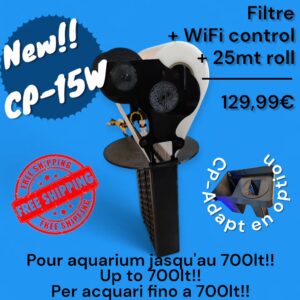 Filtre à rouleau automatique CP-15WB CoralPlast pour support 18 cm